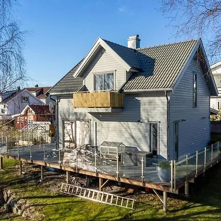 Villa Flott Moderne Hus Langs Elven! *